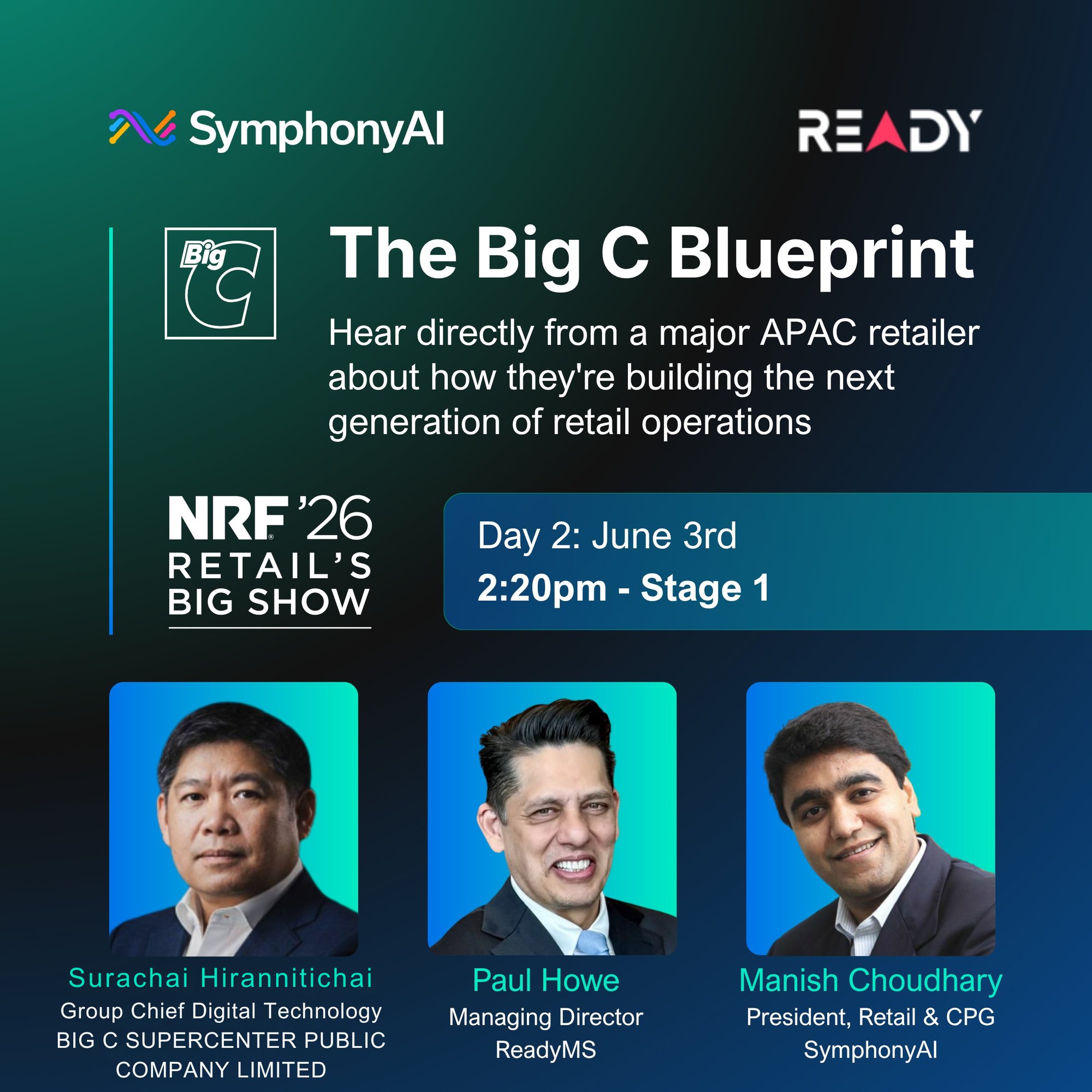Surachai Hirannitichai Group Chief Digital Technology BIG C SUPERCENTER PUBLIC COMPANY LIMITED