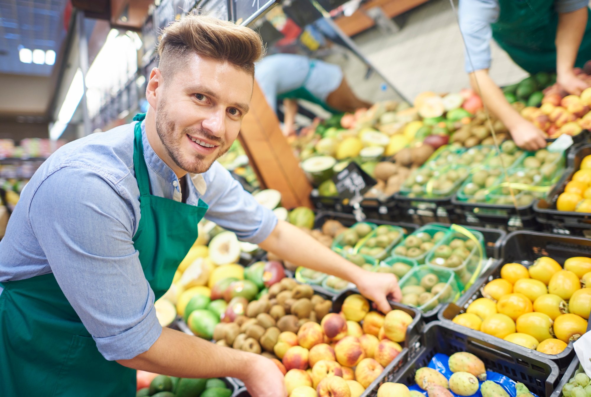man-working-hard-supermarket man-working-hard-supermarket